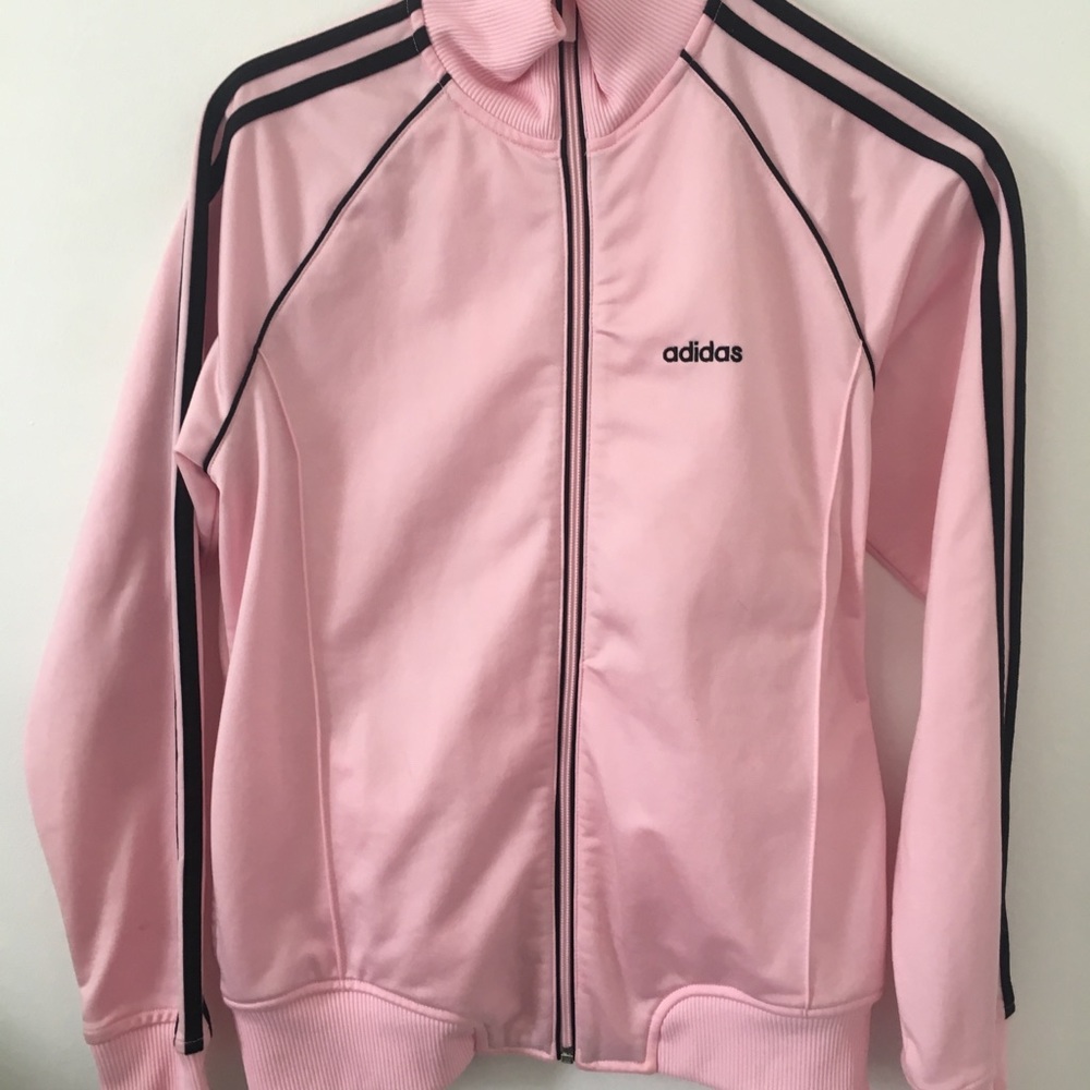 Adidas cowl neck track jacket